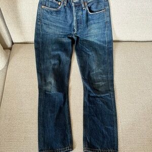 Agolde Dark Blue High Rise Jeans